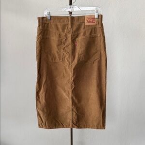 Levi’s Brown Corduroy Midi Skirt Size 29